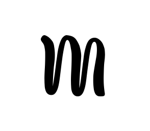 M professional signature design