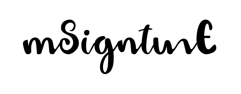 M Signature professional signature design