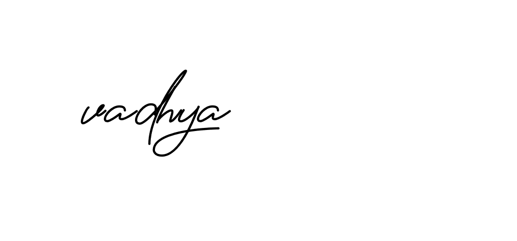 Signature of -vadhya-