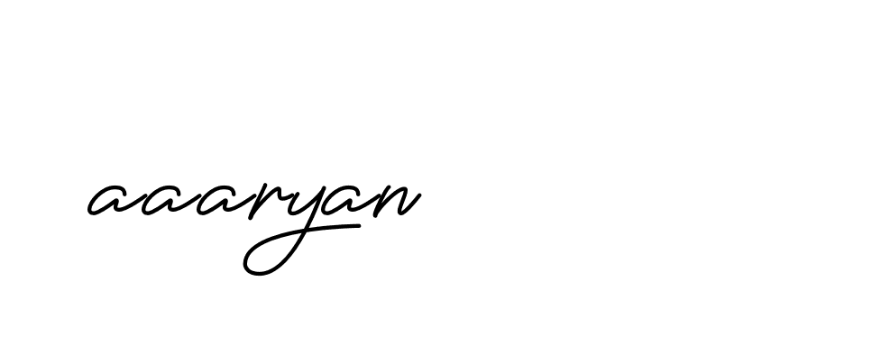 Signature of aaaryan