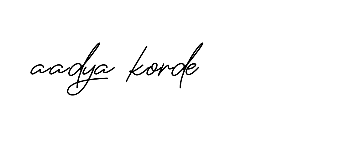 Signature of aadya-korde