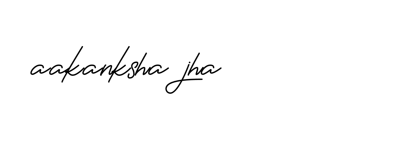 Signature of aakanksha-jha-