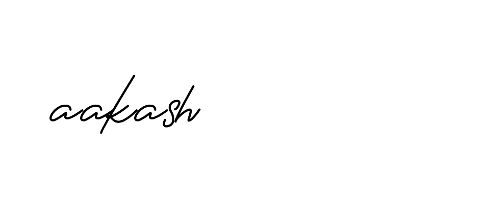 Signature of aakash-