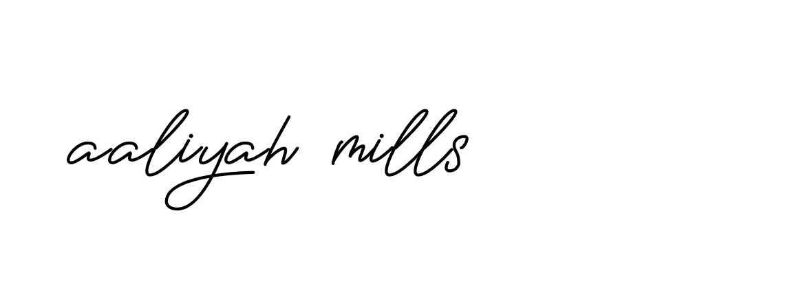 Signature of aaliyah-mills