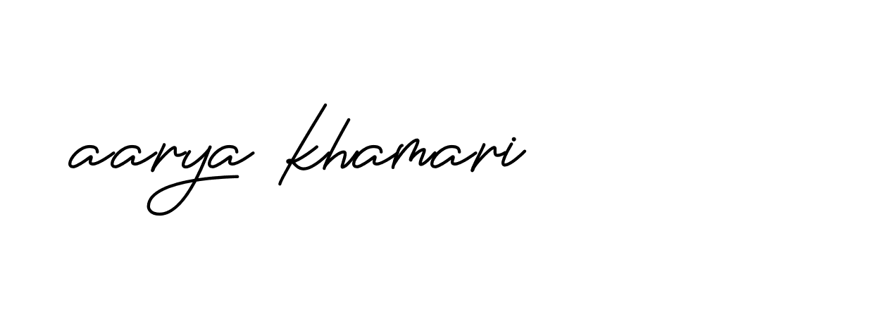 Signature of aarya-khamari