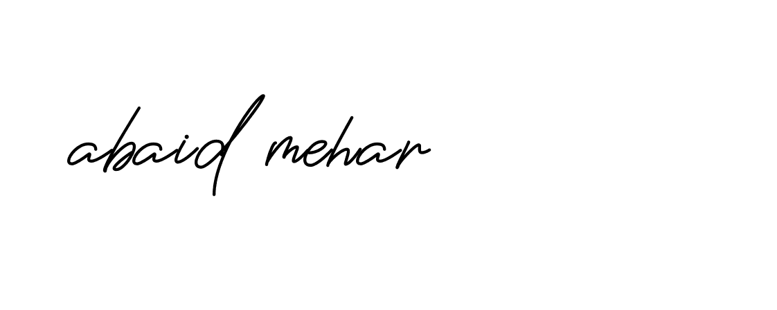 Signature of abaid-mehar