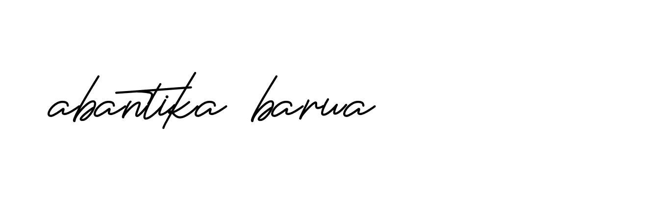 Signature of abantika-barua-