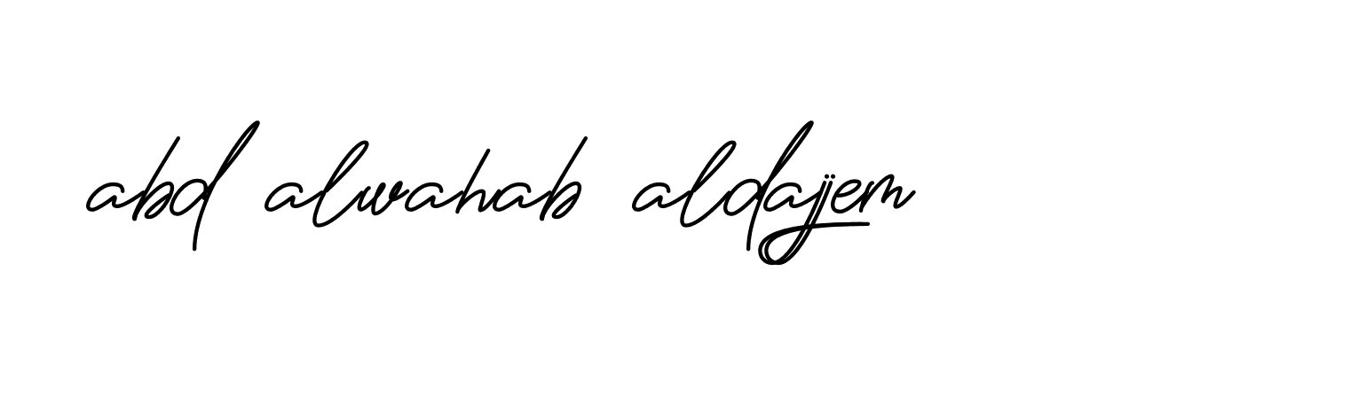 Signature of abd-alwahab-aldajjem