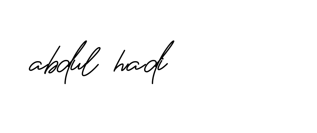 Signature of abdul-hadi