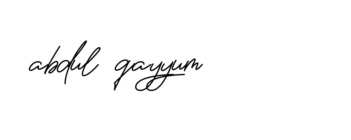 Signature of abdul-qayyum