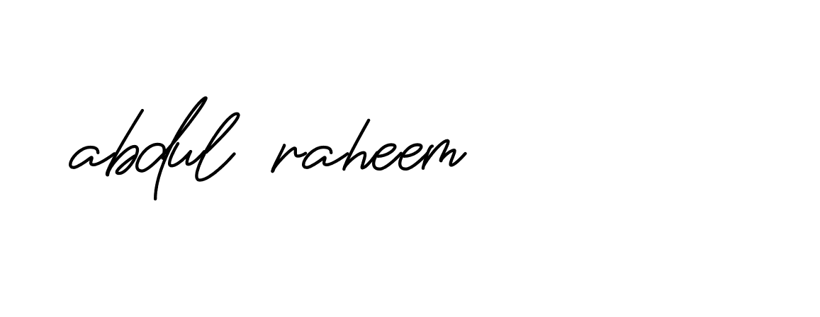 Signature of abdul-raheem