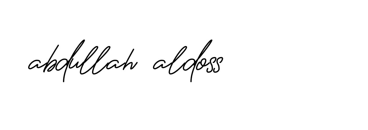 Signature of abdullah-aldoss