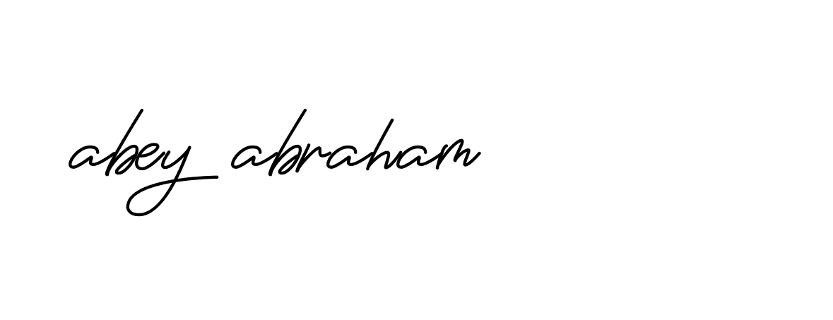 Signature of abey-abraham