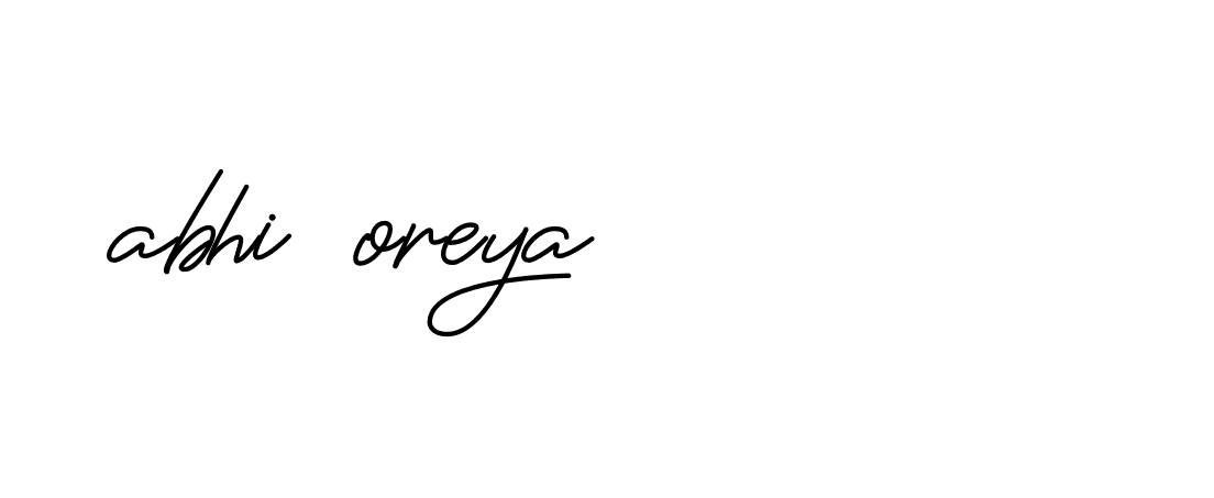 Signature of abhi-oreya-