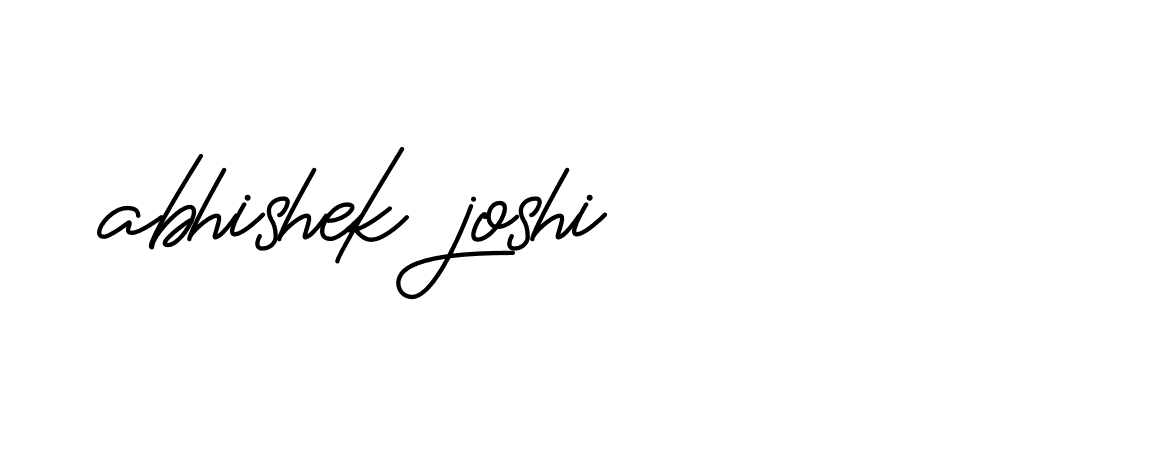 Signature of abhishek-joshi-