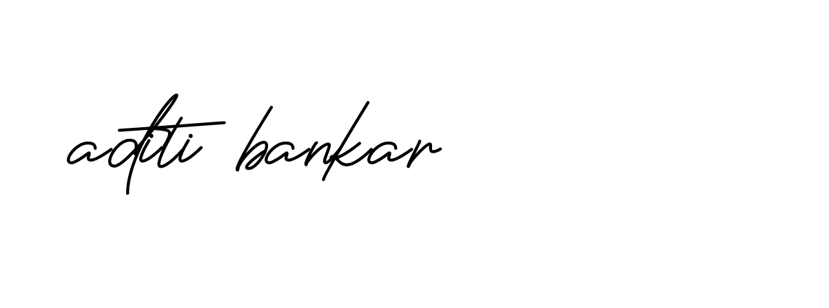 Signature of aditi-bankar-