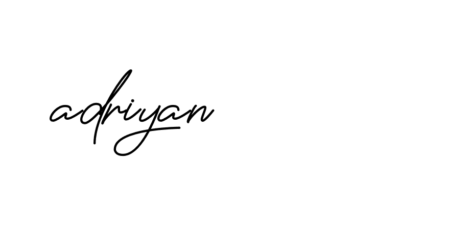 Signature of adriyan