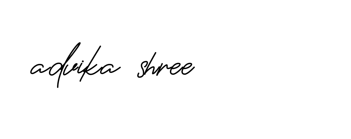 Signature of advika-shree