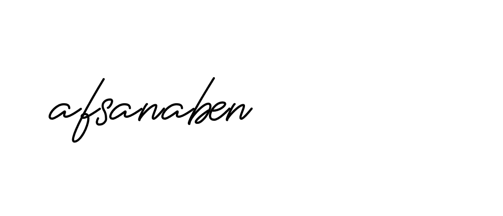 Signature of afsanaben