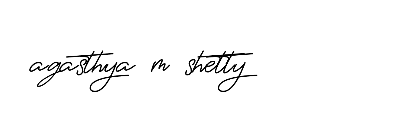 Signature of agasthya-m-shetty