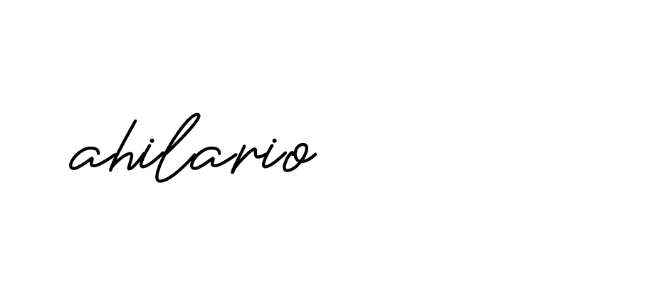 Signature of ahilario