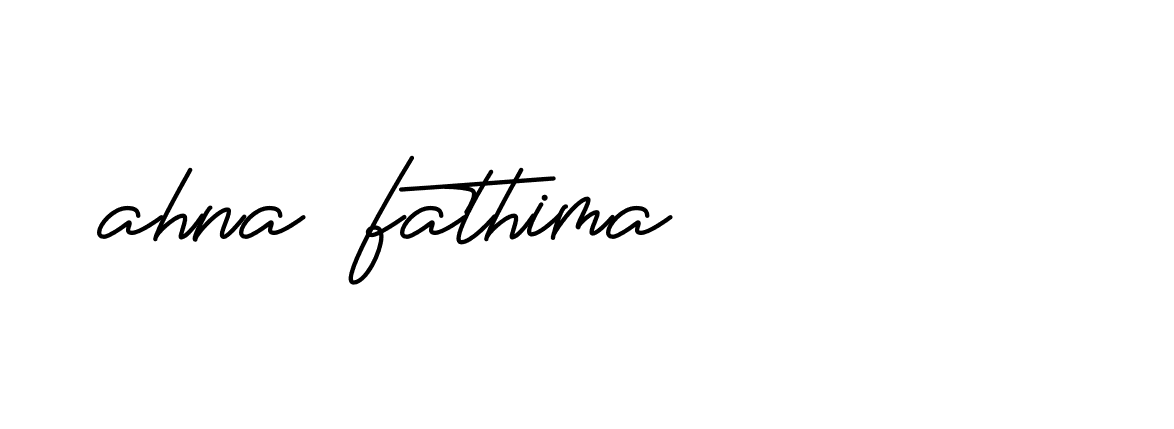 Signature of ahna-fathima