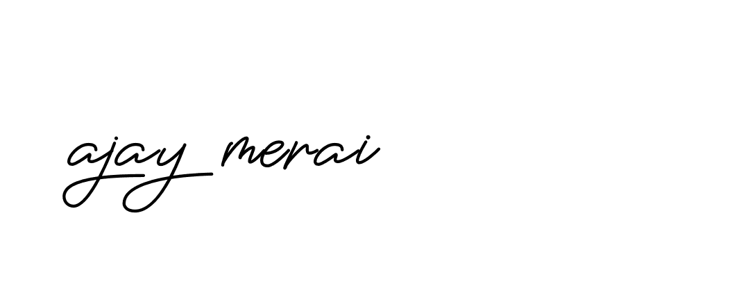 Signature of ajay-merai