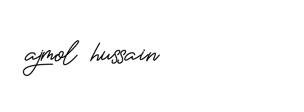 Signature of ajmol-hussain-