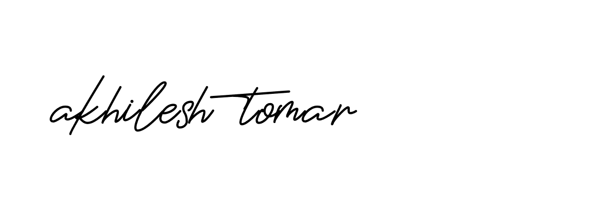 Signature of akhilesh-tomar