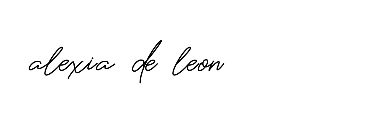 Signature of alexia-de-leon