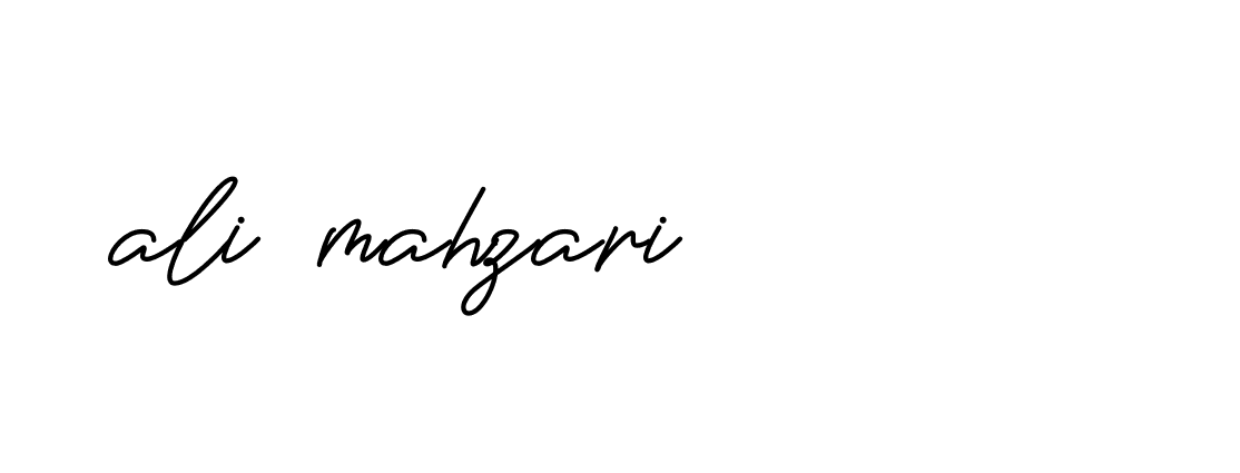 Signature of ali-mahzari