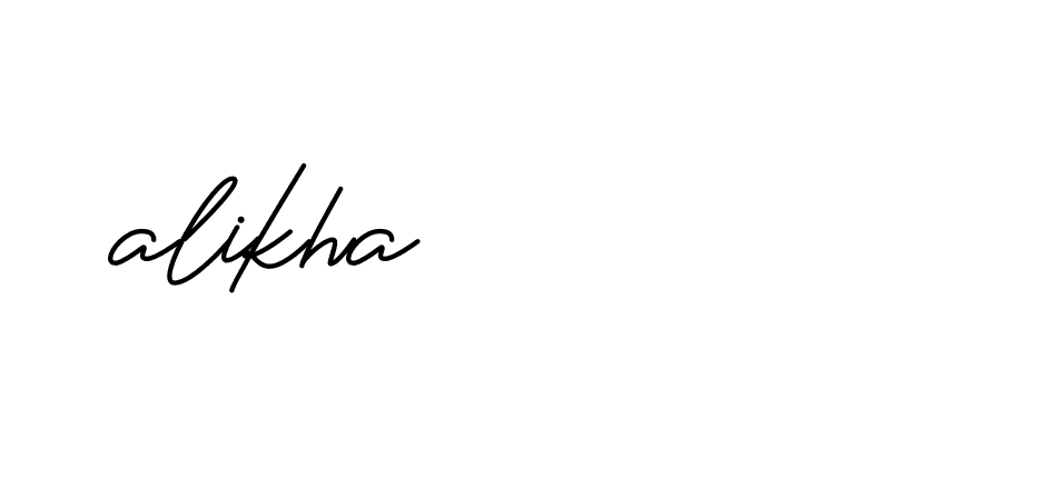 Signature of alikha-