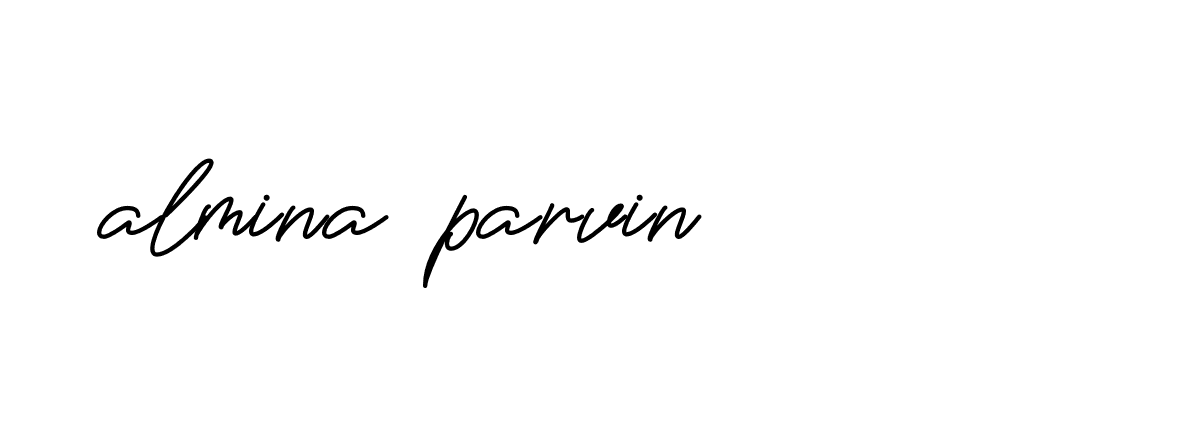 Signature of almina-parvin