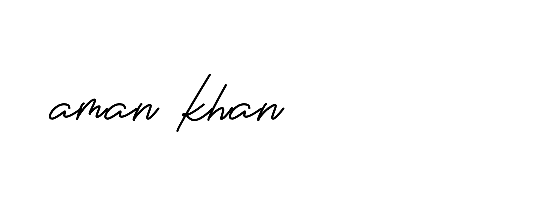 Signature of aman-khan