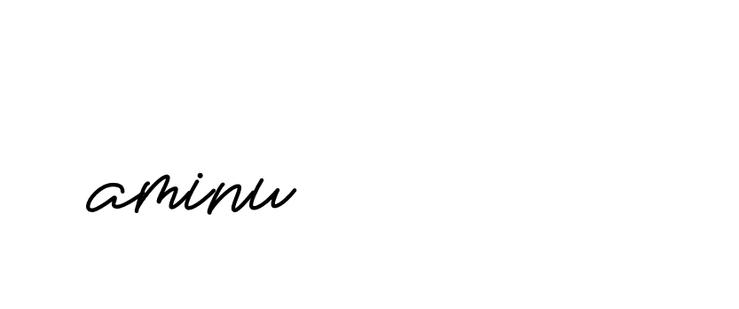 Signature of aminu