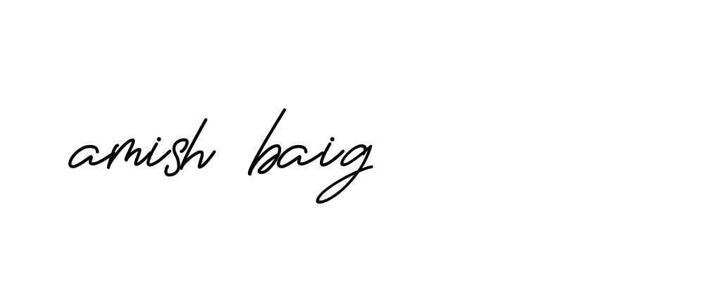 Signature of amish-baig