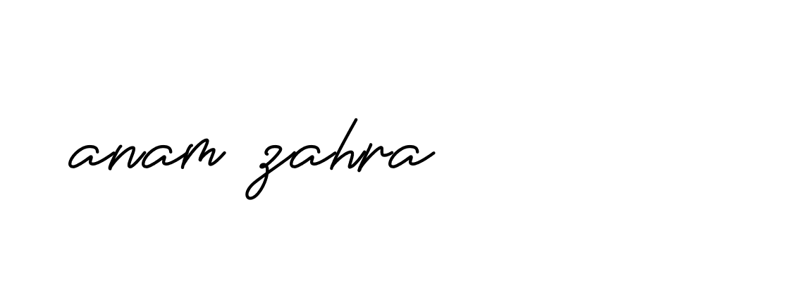 Signature of anam-zahra