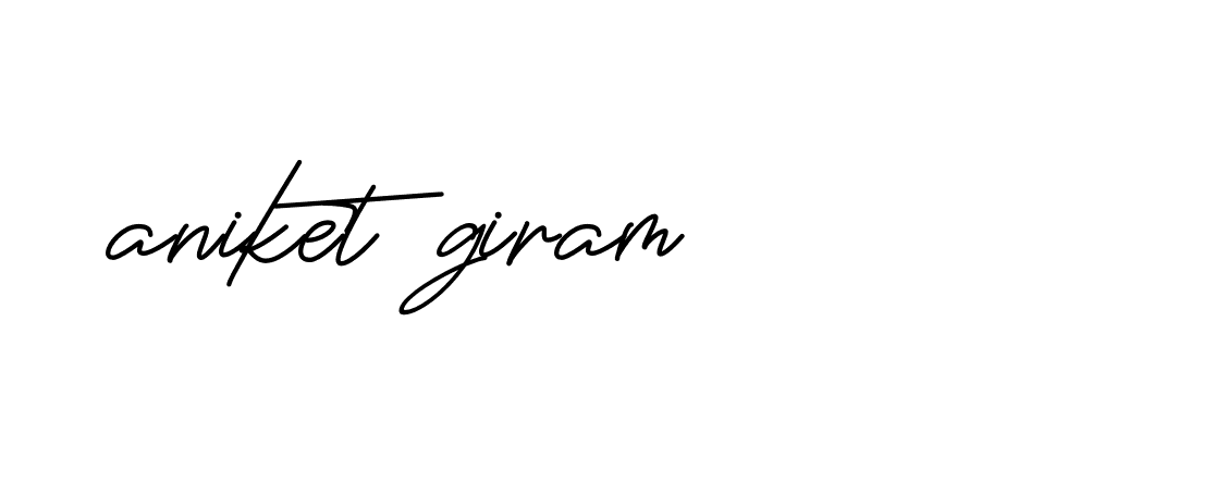 Signature of aniket-giram