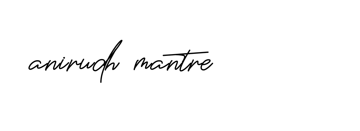 Signature of anirudh-mantre