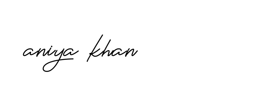 Signature of aniya-khan