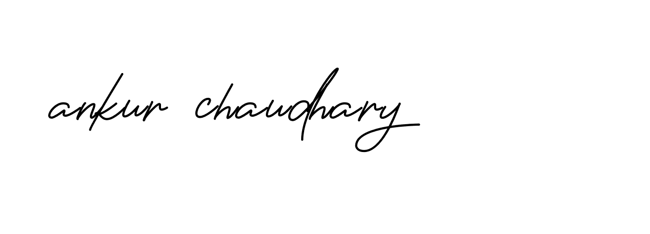 Signature of ankur-chaudhary