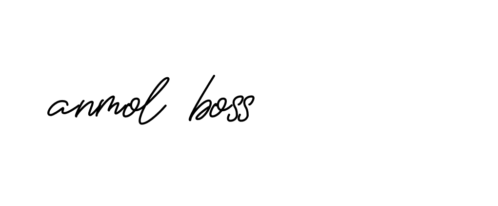 Signature of anmol-boss