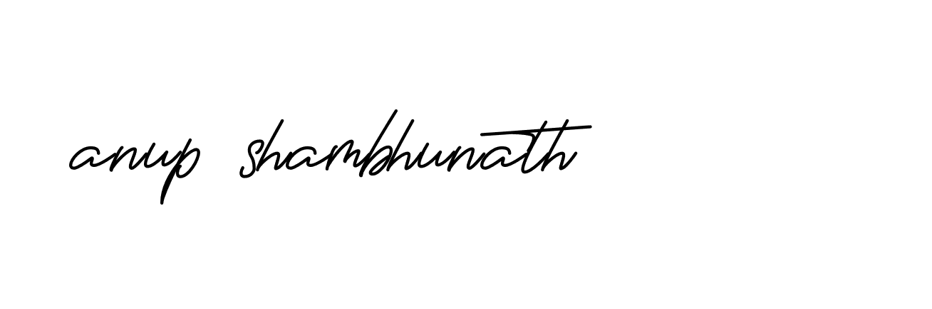 Signature of anup-shambhunath