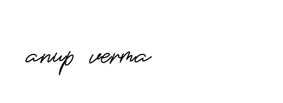 Signature of anup-verma