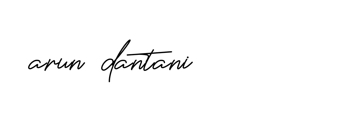 Signature of arun-dantani