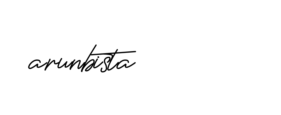 Signature of arunbista