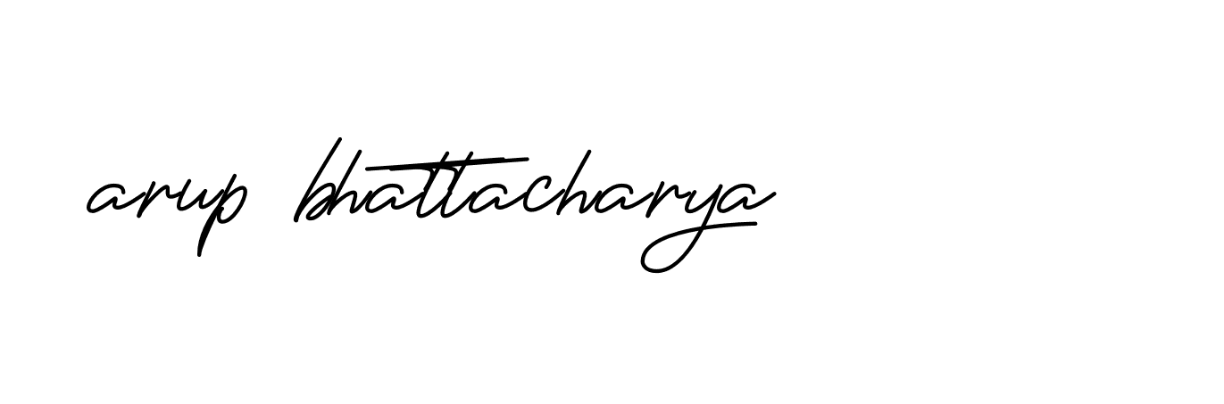 Signature of arup-bhattacharya