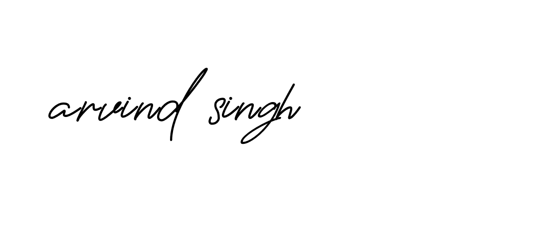 Signature of arvind-singh