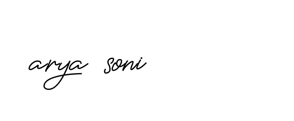 Signature of arya-soni