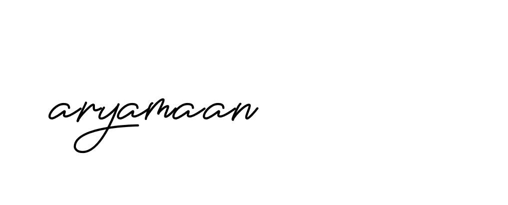 Signature of aryamaan